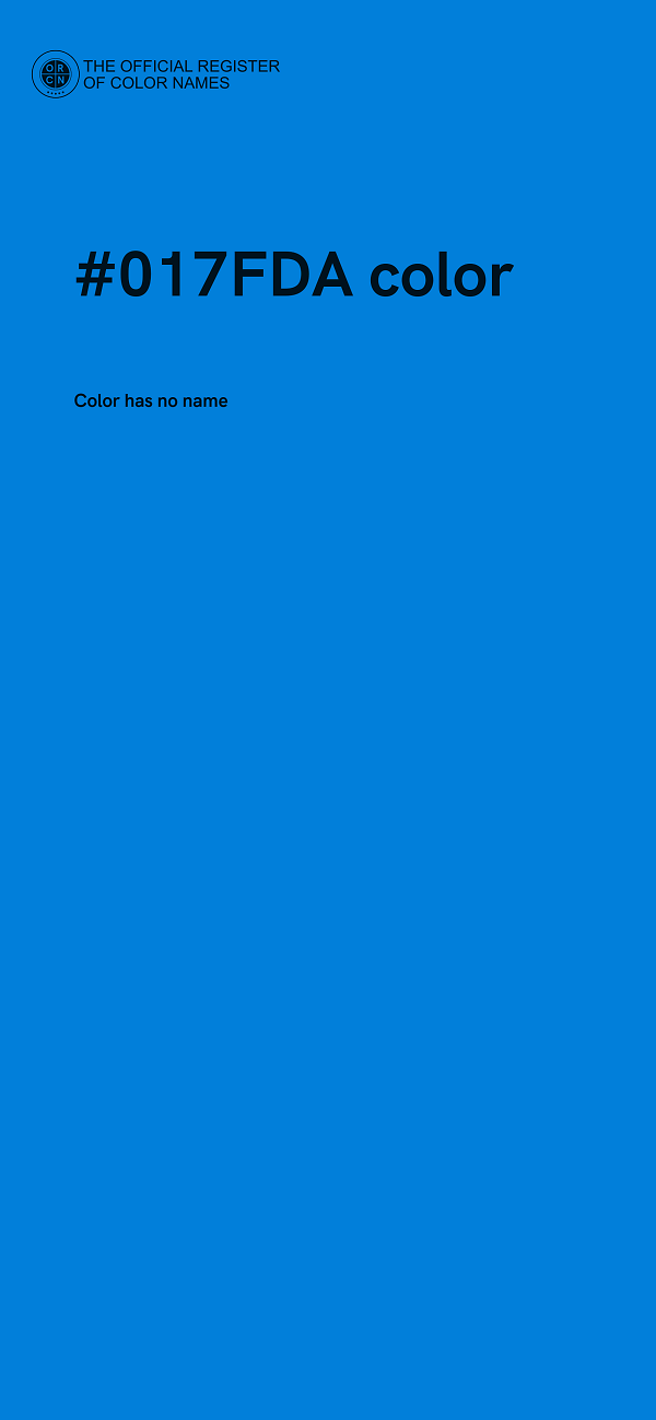 #017FDA color image