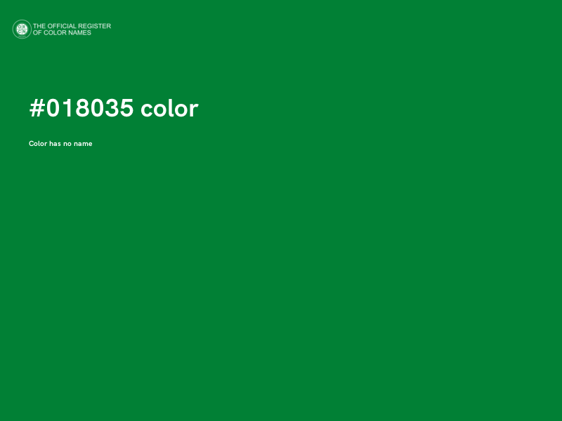 #018035 color image