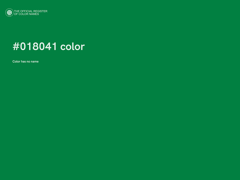 #018041 color image