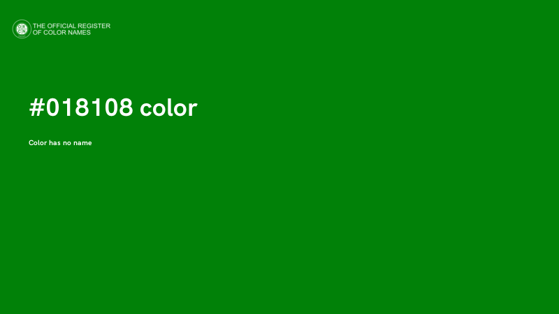 #018108 color image