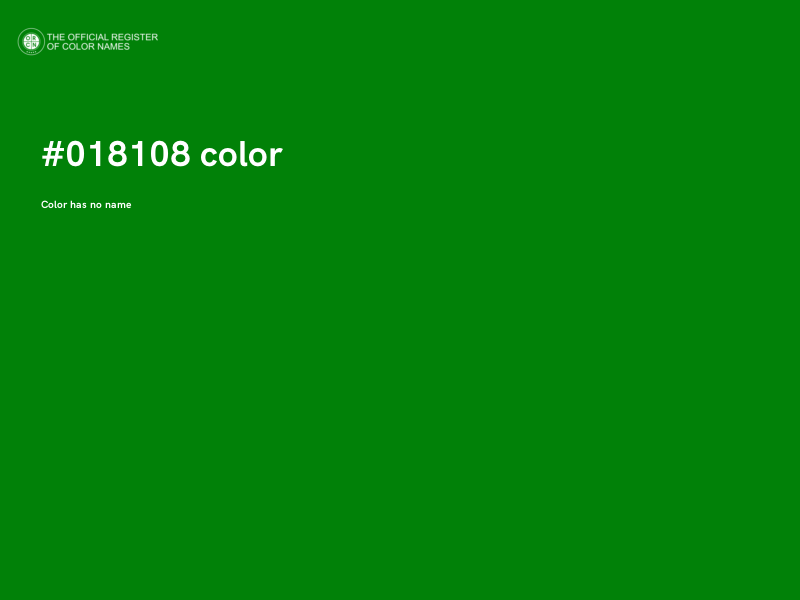 #018108 color image