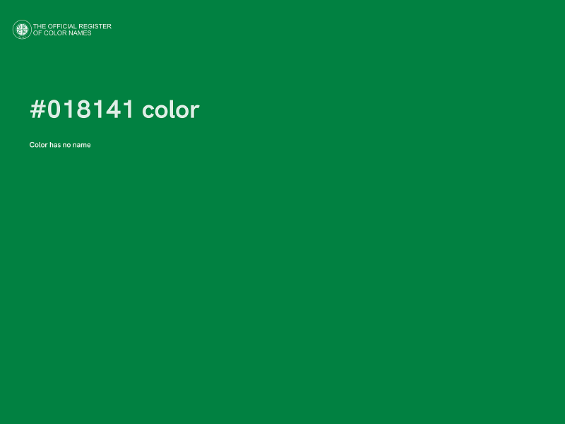 #018141 color image