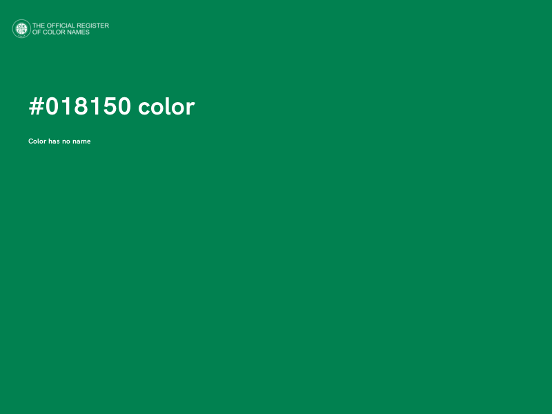 #018150 color image