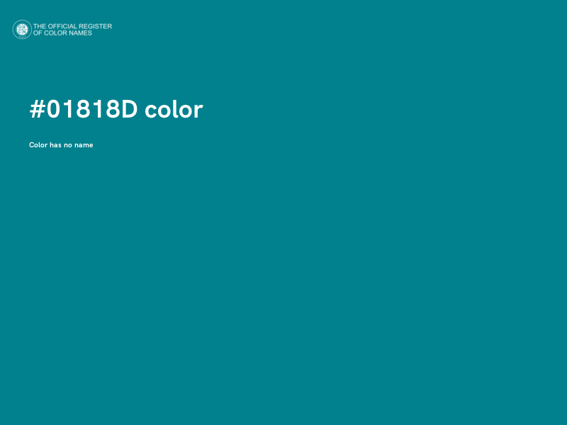 #01818D color image