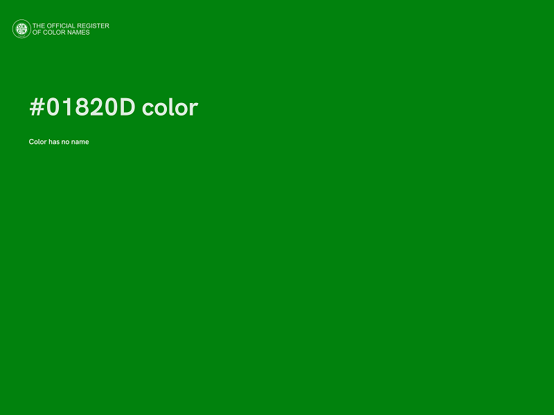 #01820D color image