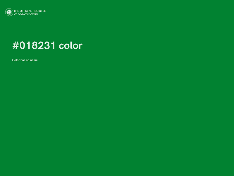 #018231 color image