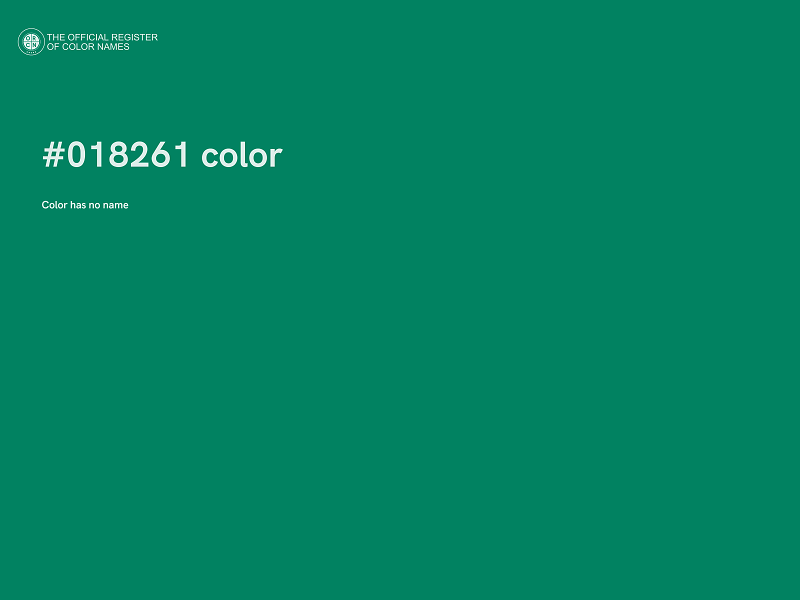 #018261 color image
