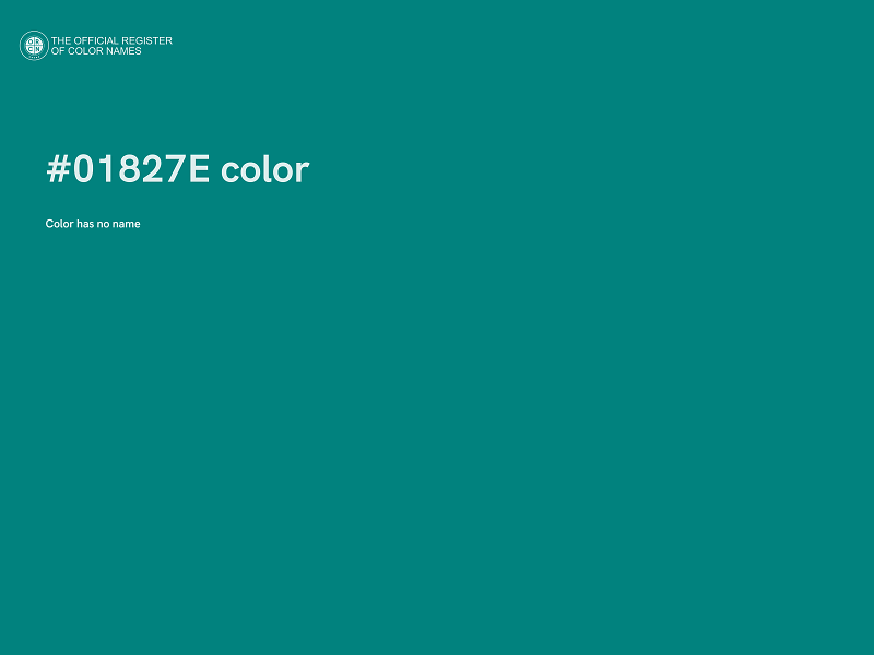 #01827E color image