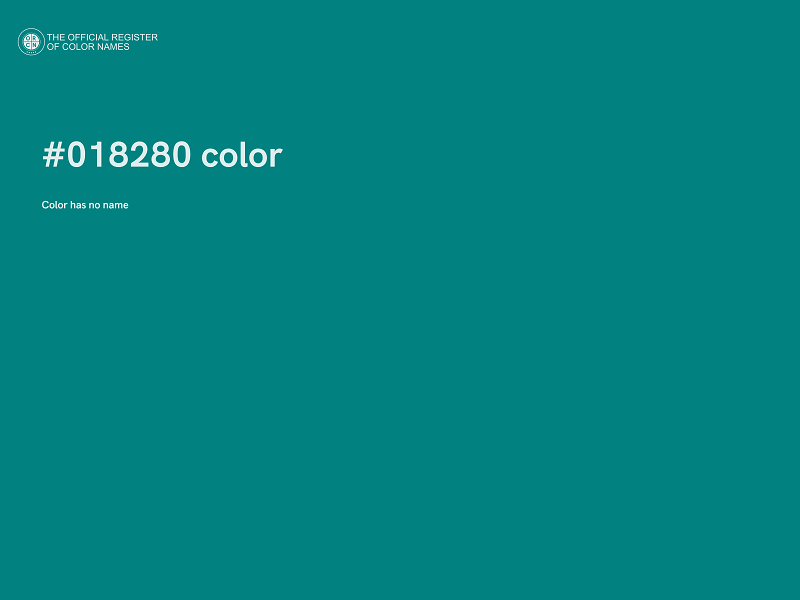 #018280 color image