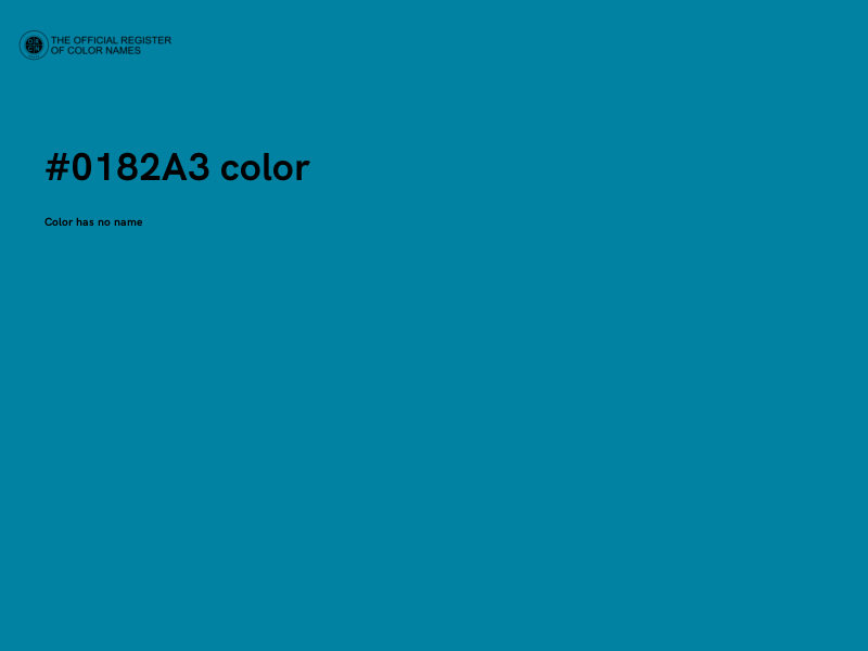 #0182A3 color image