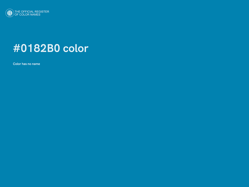 #0182B0 color image