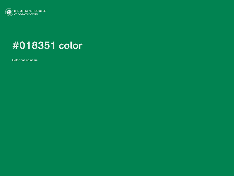 #018351 color image