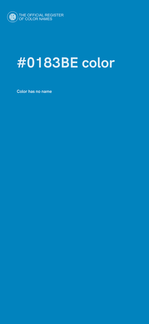 #0183BE color image