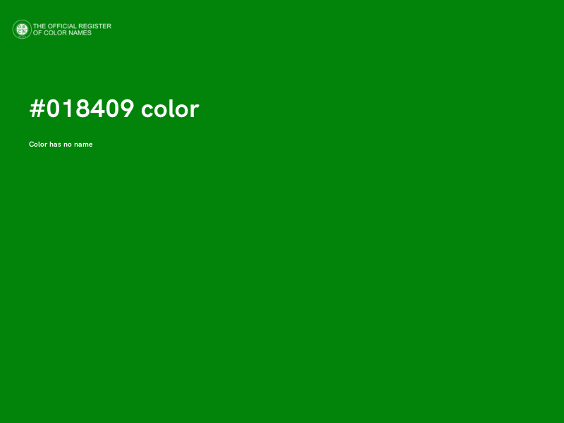 #018409 color image