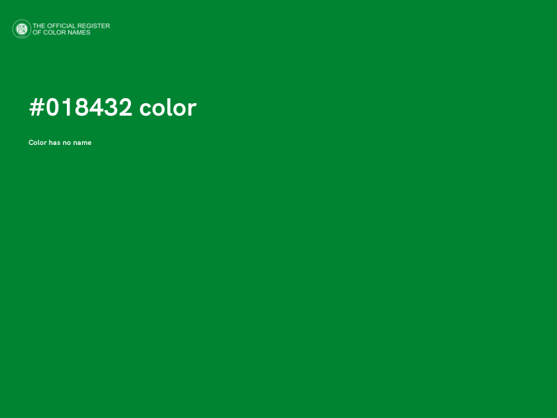 #018432 color image