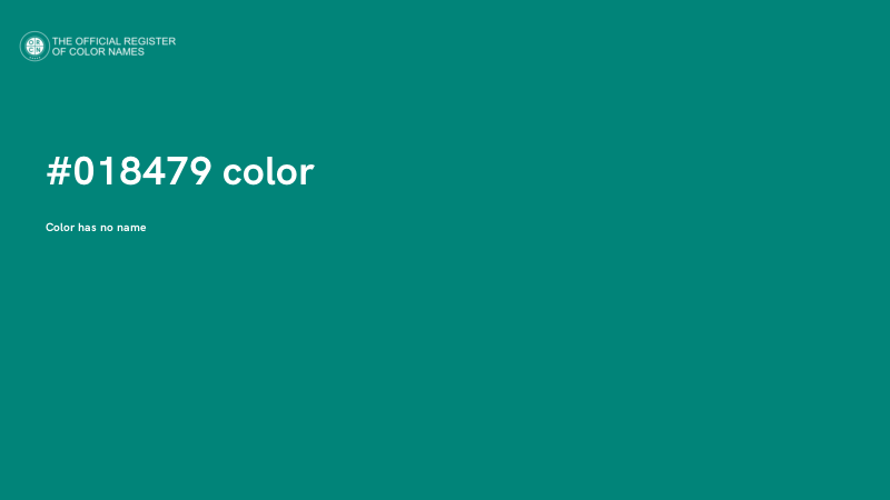 #018479 color image