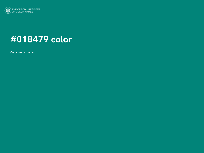 #018479 color image