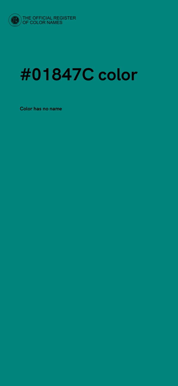 #01847C color image