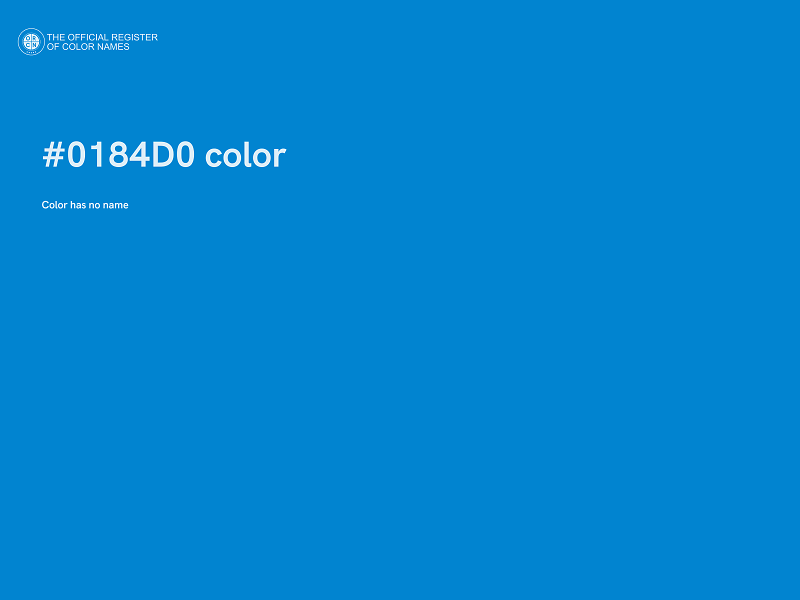 #0184D0 color image