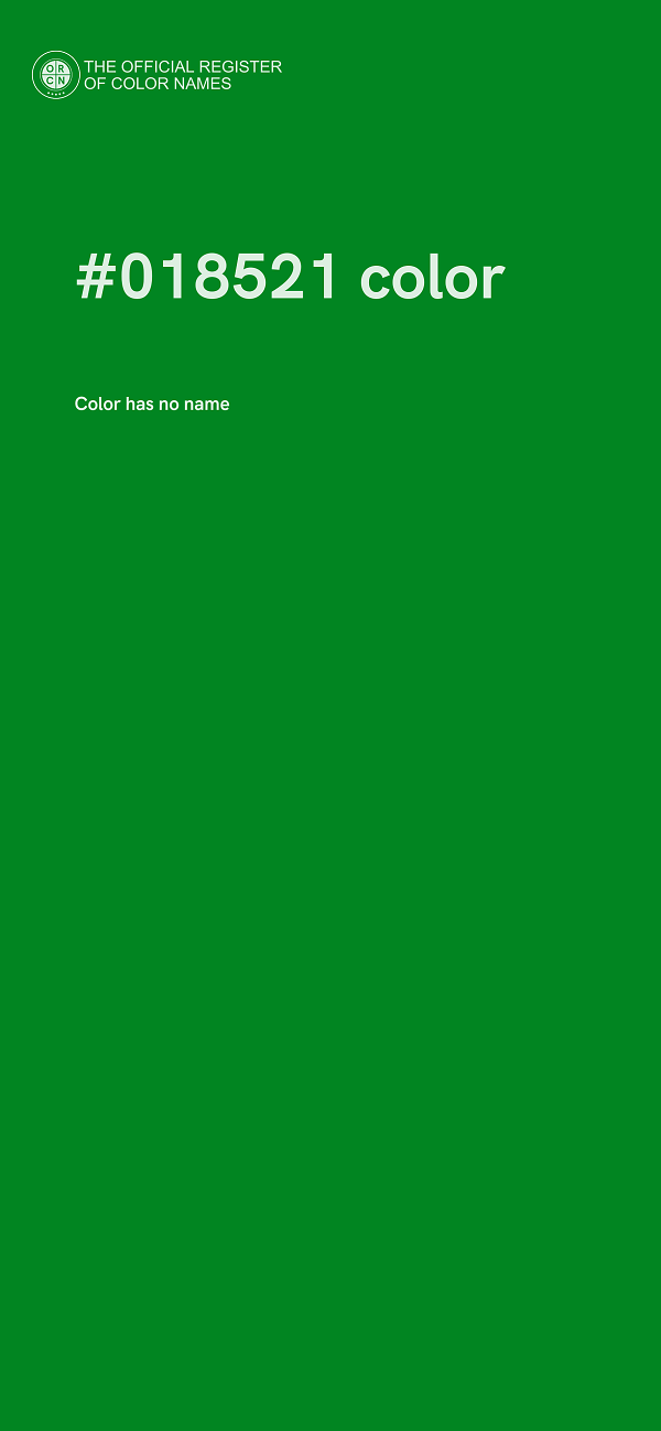 #018521 color image