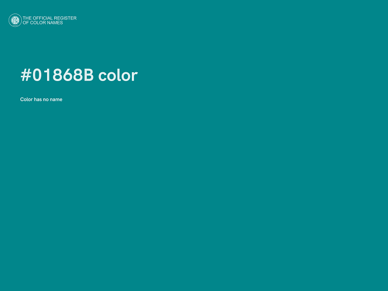 #01868B color image