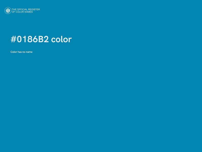 #0186B2 color image