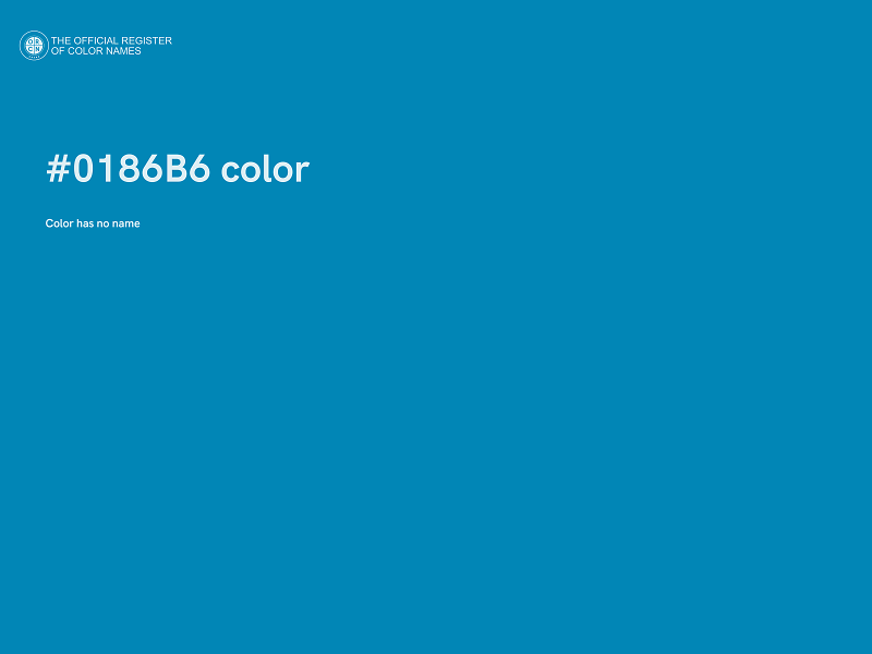 #0186B6 color image