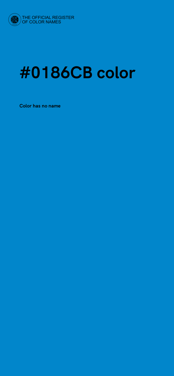 #0186CB color image