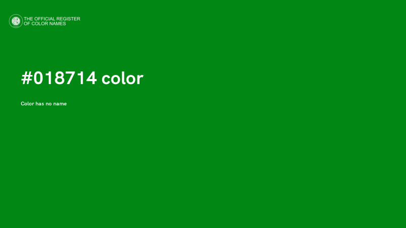 #018714 color image
