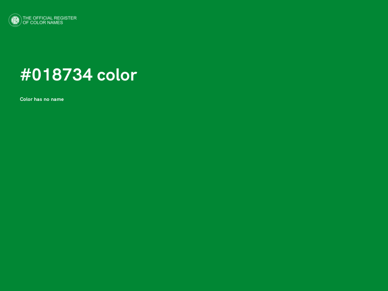 #018734 color image