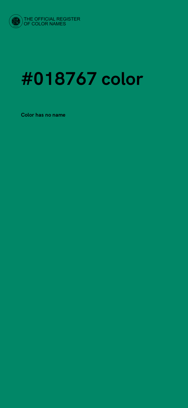 #018767 color image
