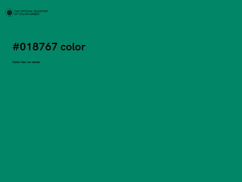#018767 color image