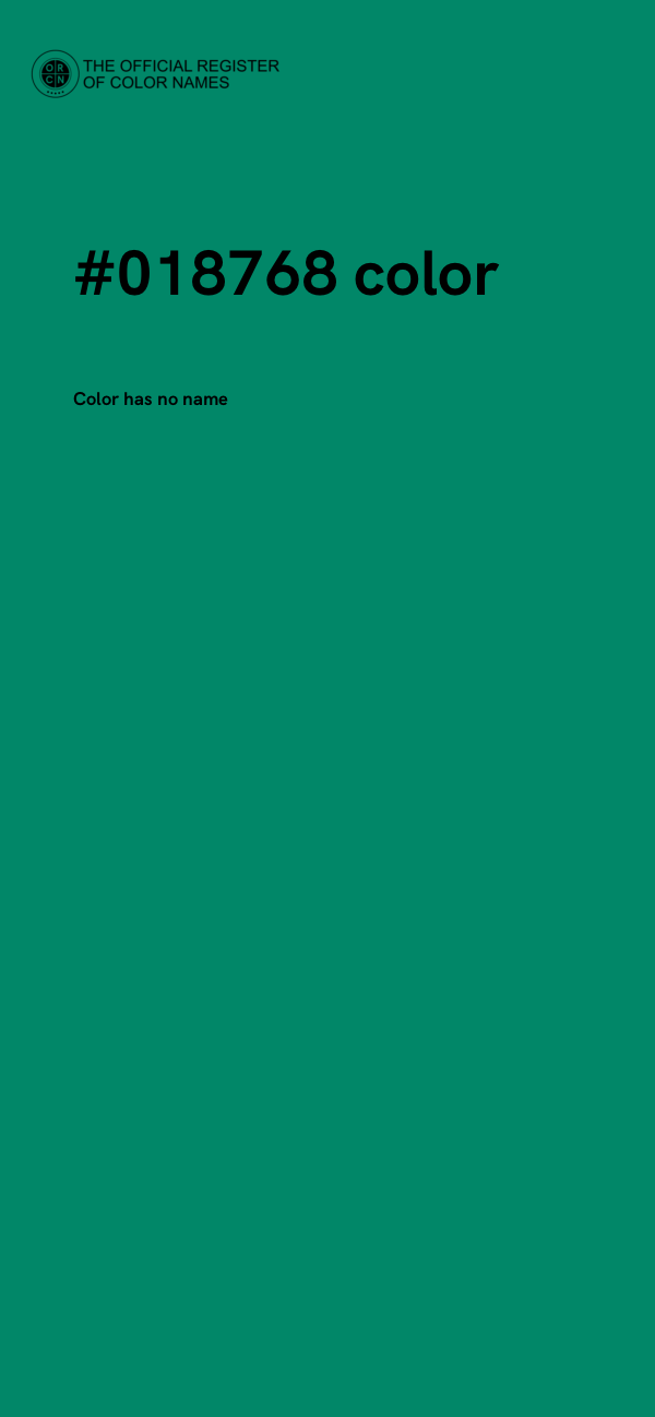 #018768 color image