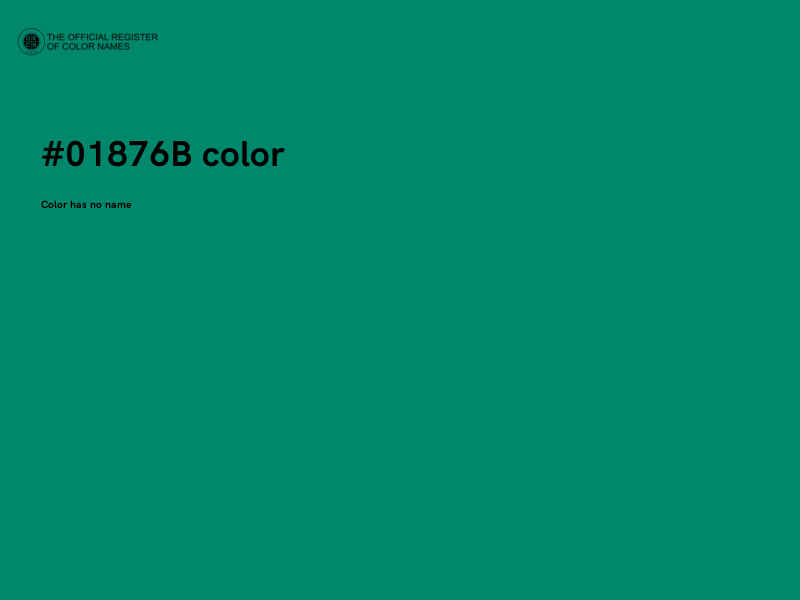 #01876B color image