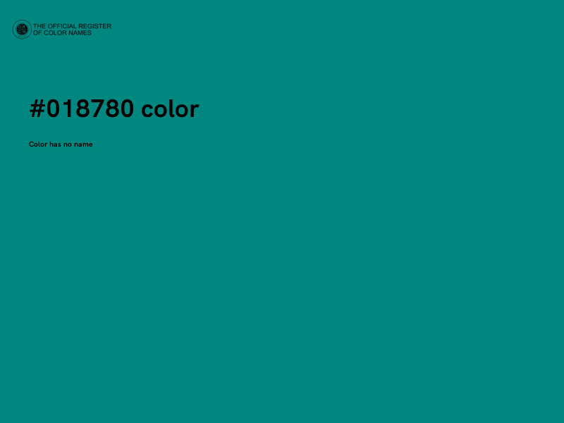 #018780 color image