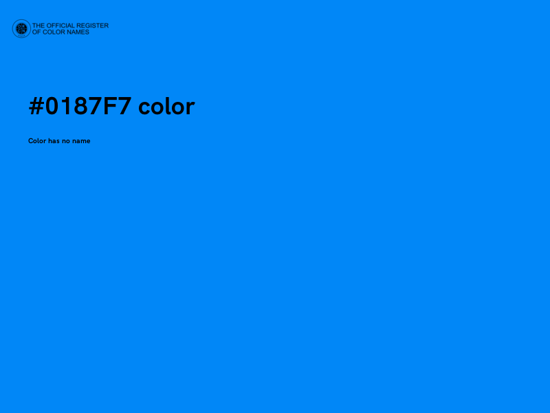 #0187F7 color image