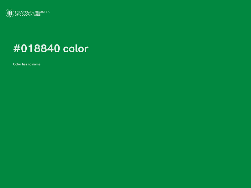 #018840 color image