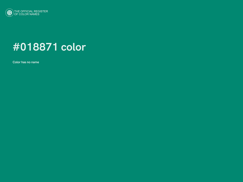 #018871 color image