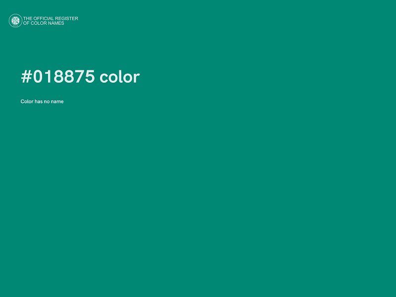 #018875 color image