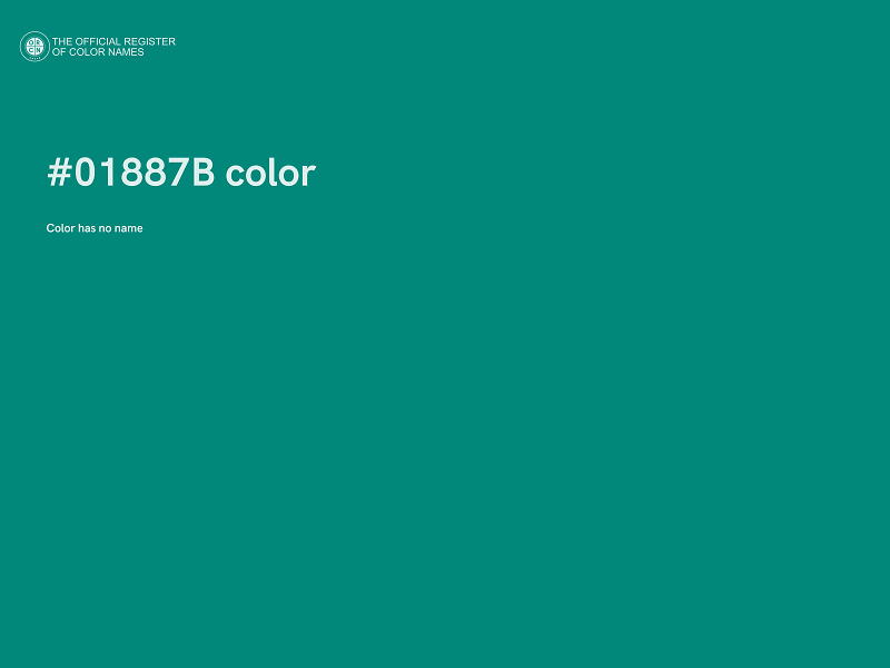 #01887B color image