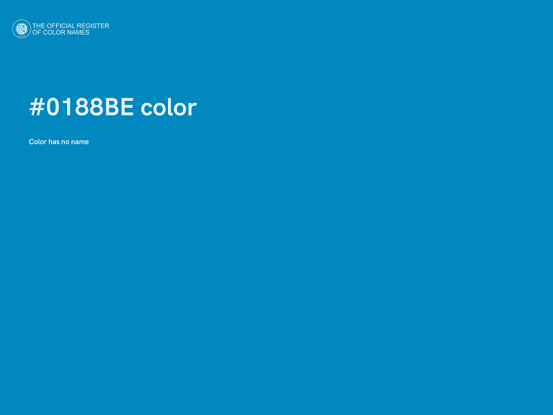 #0188BE color image