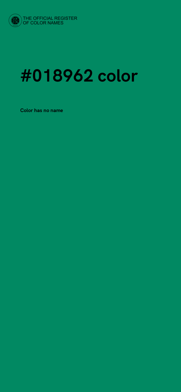 #018962 color image