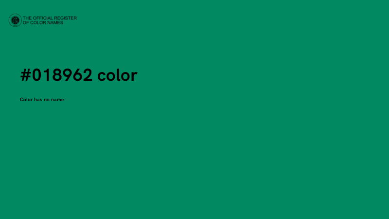 #018962 color image