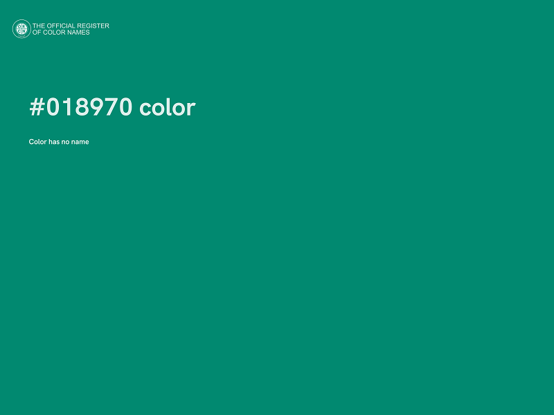 #018970 color image
