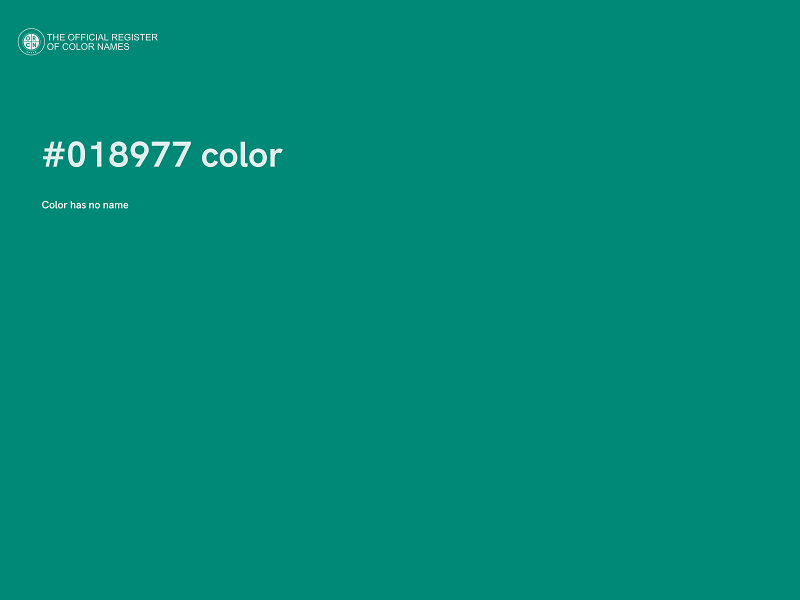 #018977 color image