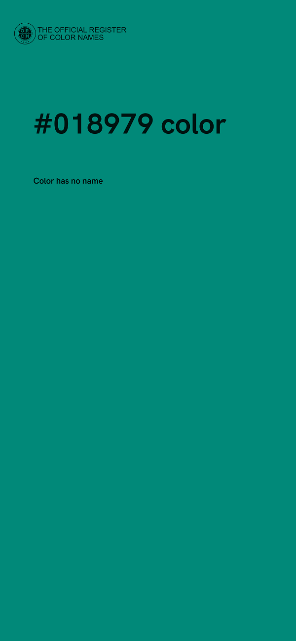 #018979 color image