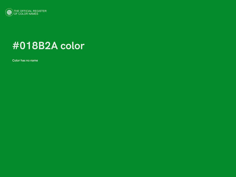 #018B2A color image