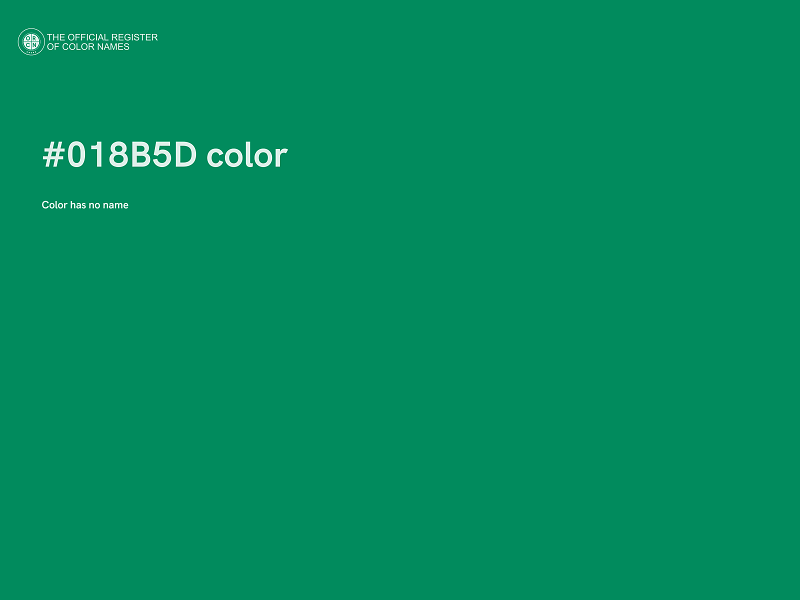 #018B5D color image