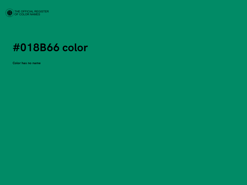 #018B66 color image
