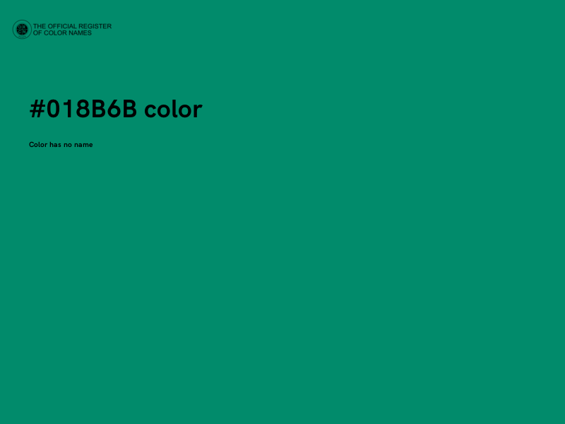 #018B6B color image